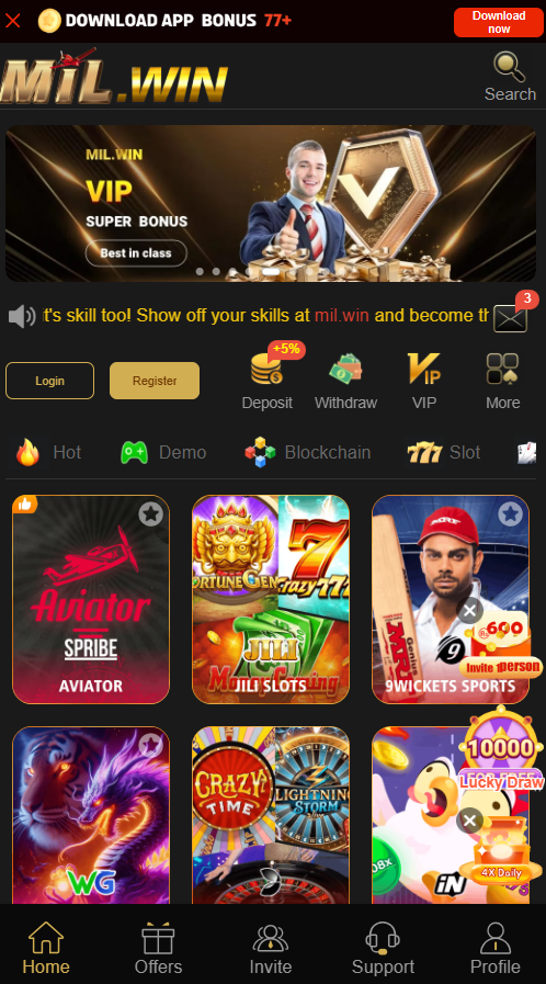 Mil Win Game Download APK Latest V1.3 New Earning App