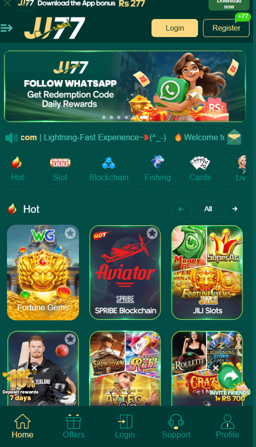 JJ77 Game APK Download New Earning App For Android
