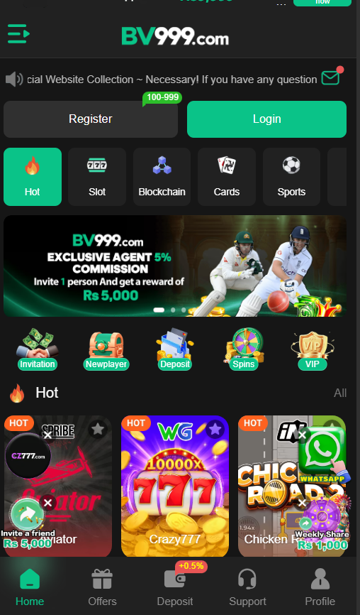 BV999 Game Download (Online Earning App) For Pakistan Free Version 2